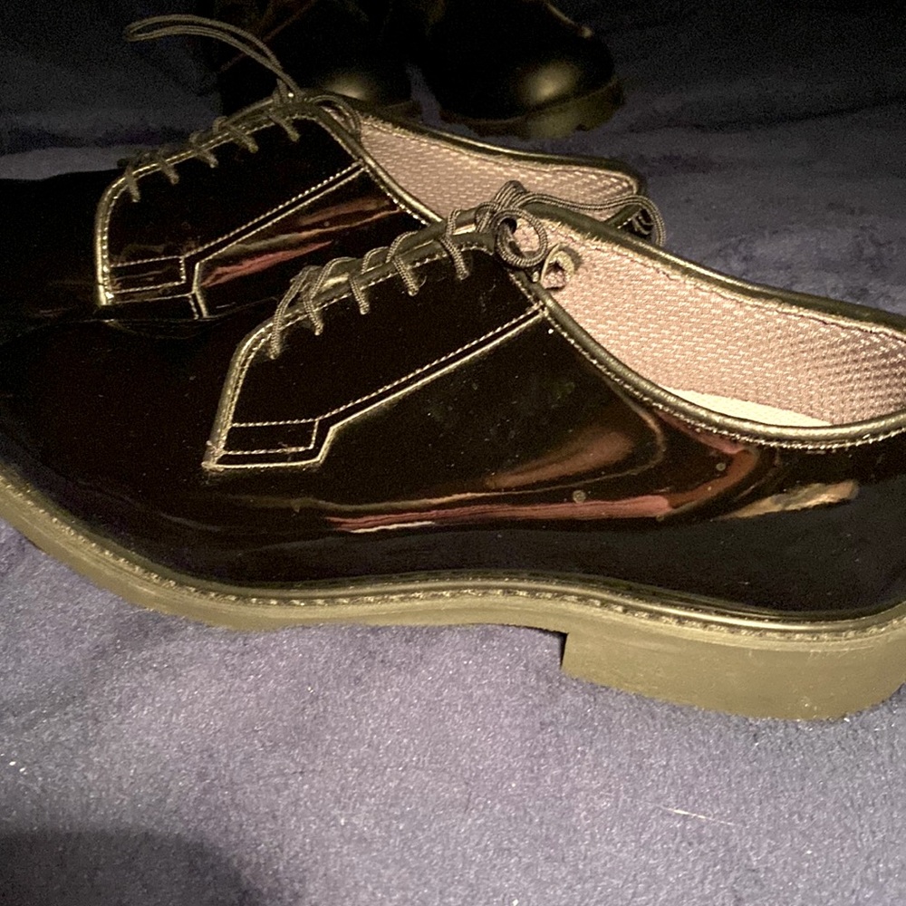 👣Black Patent leather Shoes👣